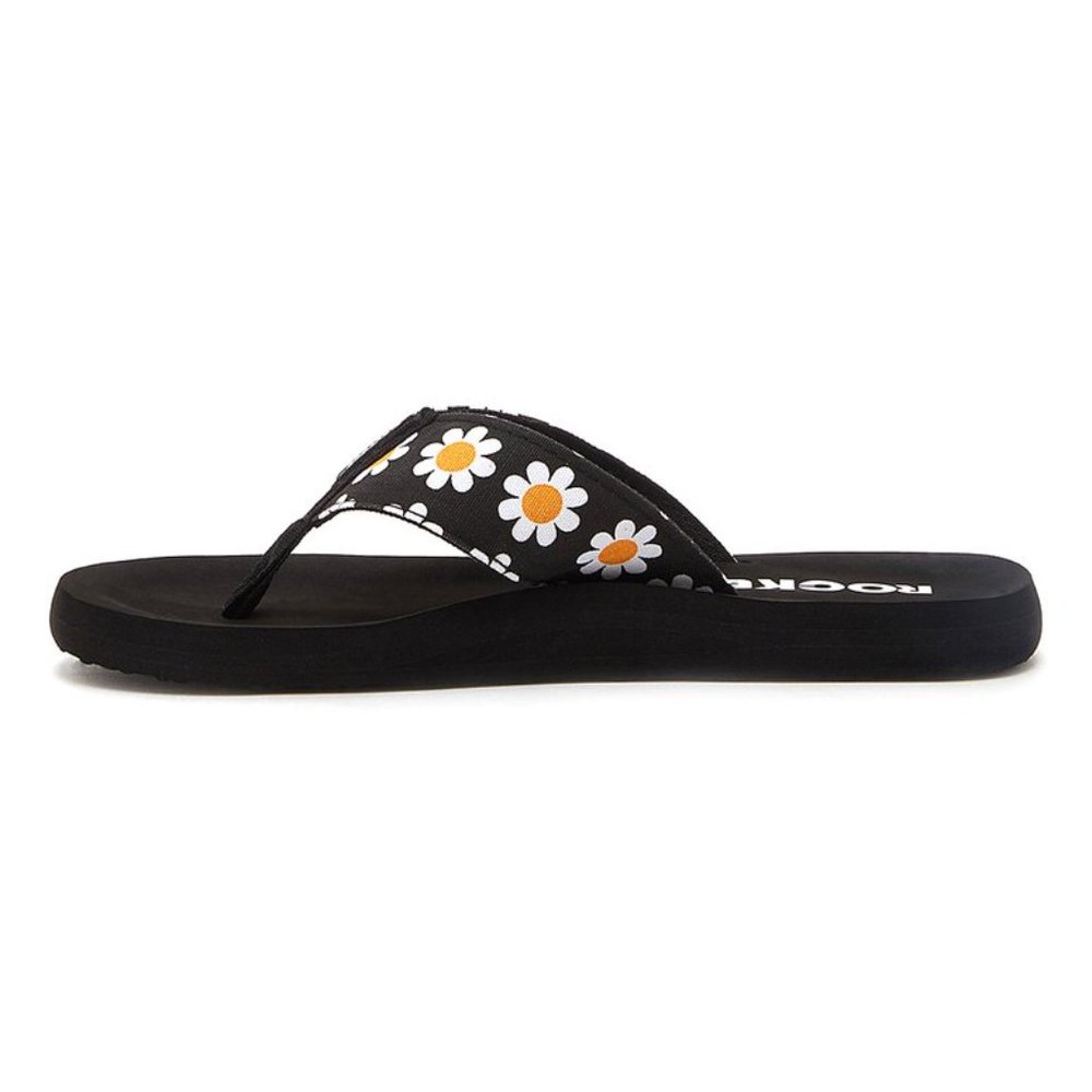 Rocket Dog Size 8M Women's Black Daisy Adios Flip Flops Sandals Shoes - Picture 4 of 5